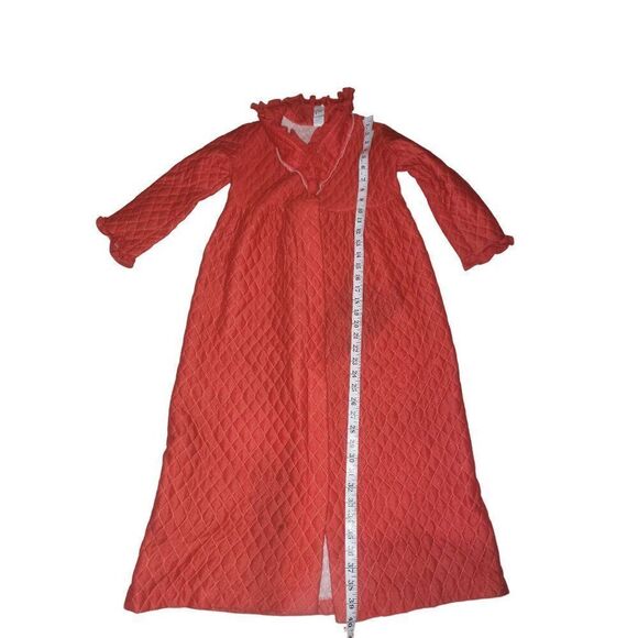 Vintage Her Majesty Night Gown Women Sz 8 Red Made‎ In USA Maxi - Picture 2 of 6